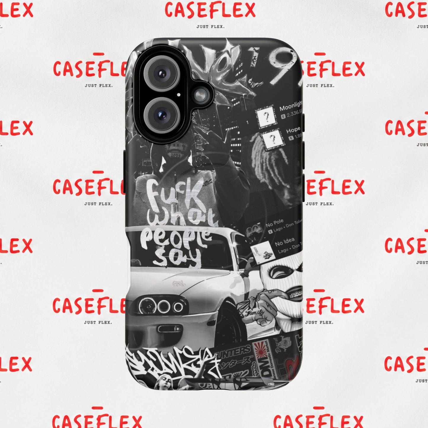 Graffiti Street Phone Case — “Fuck What People Say” Tough Magnetic Case