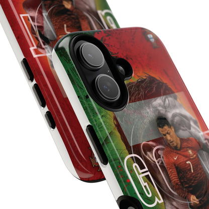 CR7 Portugal Soccer Tough Magnetic Phone Case — Cristiano Ronaldo ‘Grit’ Protective Cover