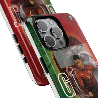 CR7 Portugal Soccer Tough Magnetic Phone Case — Cristiano Ronaldo ‘Grit’ Protective Cover
