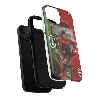 CR7 Portugal Soccer Tough Magnetic Phone Case — Cristiano Ronaldo ‘Grit’ Protective Cover