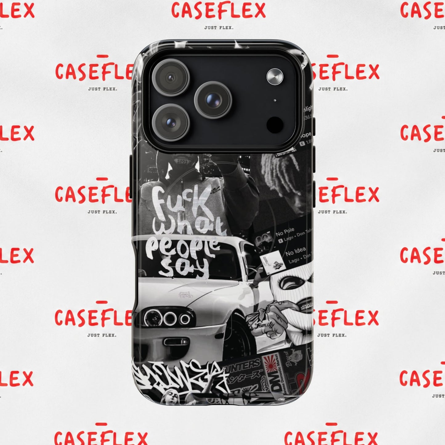 Graffiti Street Phone Case — “Fuck What People Say” Tough Magnetic Case