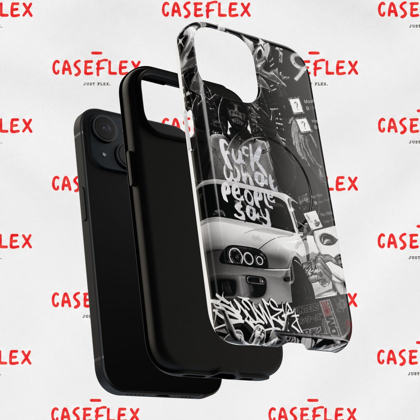 Graffiti Street Phone Case — “Fuck What People Say” Tough Magnetic Case