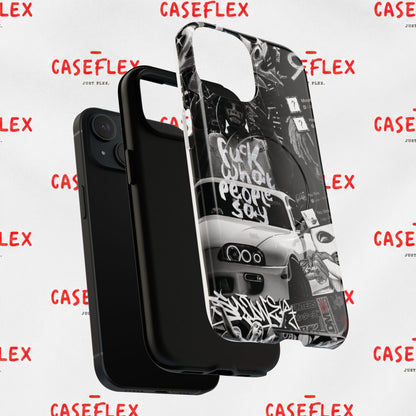 Graffiti Street Phone Case — “Fuck What People Say” Tough Magnetic Case