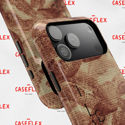 Kiss Print Impact-Resistant Phone Case — 'Love You' Vintage Lip Pattern