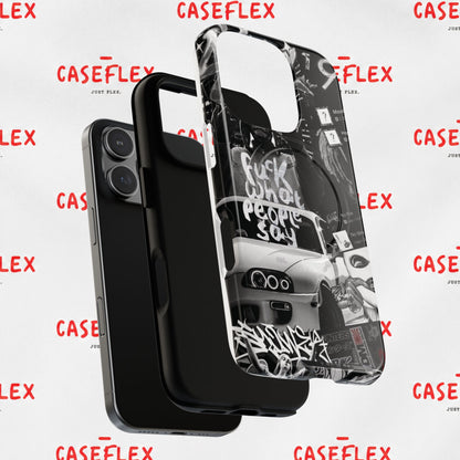 Graffiti Street Phone Case — “Fuck What People Say” Tough Magnetic Case