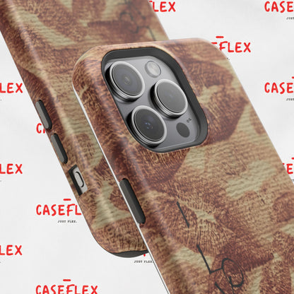 Kiss Print Impact-Resistant Phone Case — 'Love You' Vintage Lip Pattern