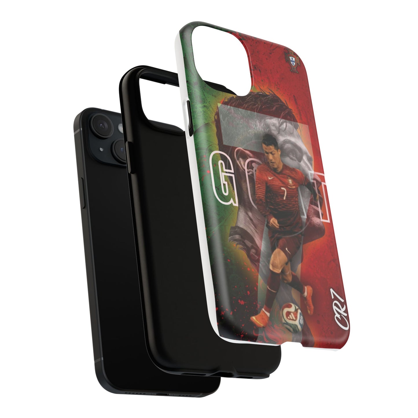 CR7 Portugal Soccer Tough Magnetic Phone Case — Cristiano Ronaldo ‘Grit’ Protective Cover