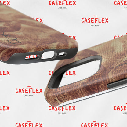 Kiss Print Impact-Resistant Phone Case — 'Love You' Vintage Lip Pattern