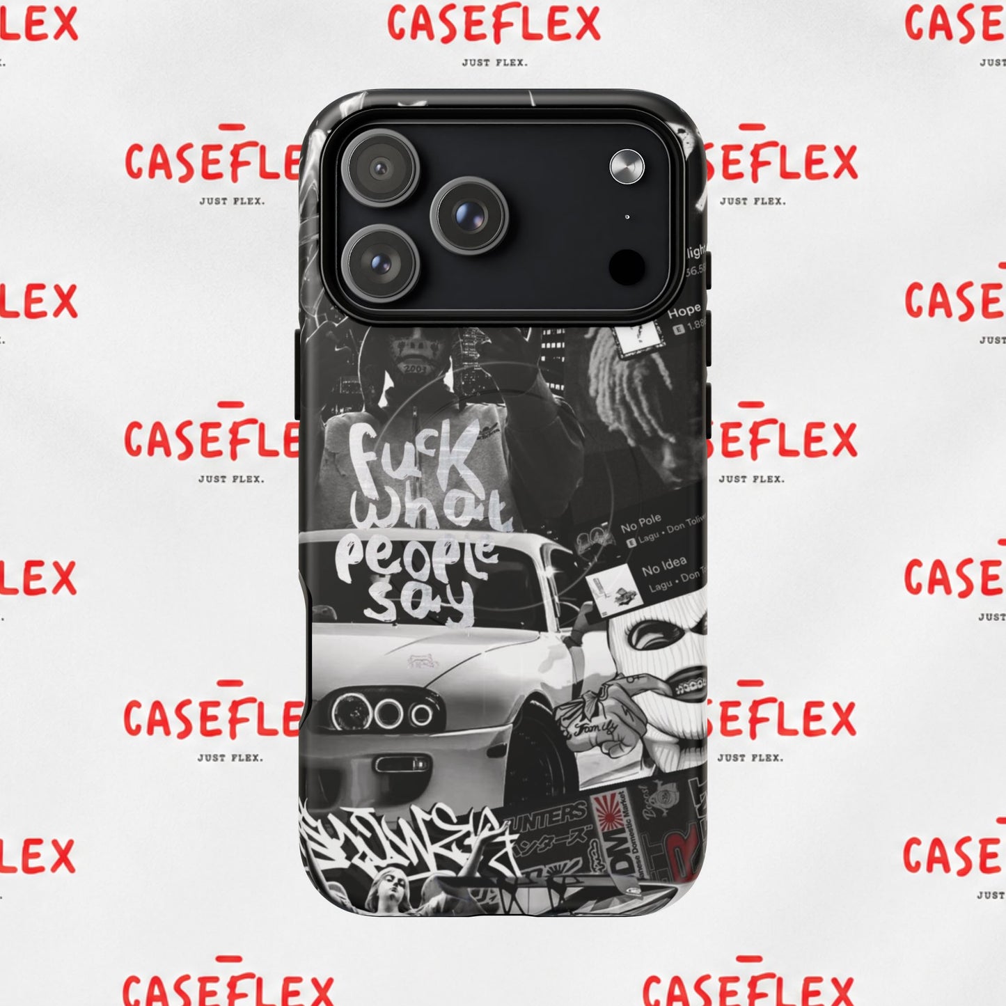 Graffiti Street Phone Case — “Fuck What People Say” Tough Magnetic Case
