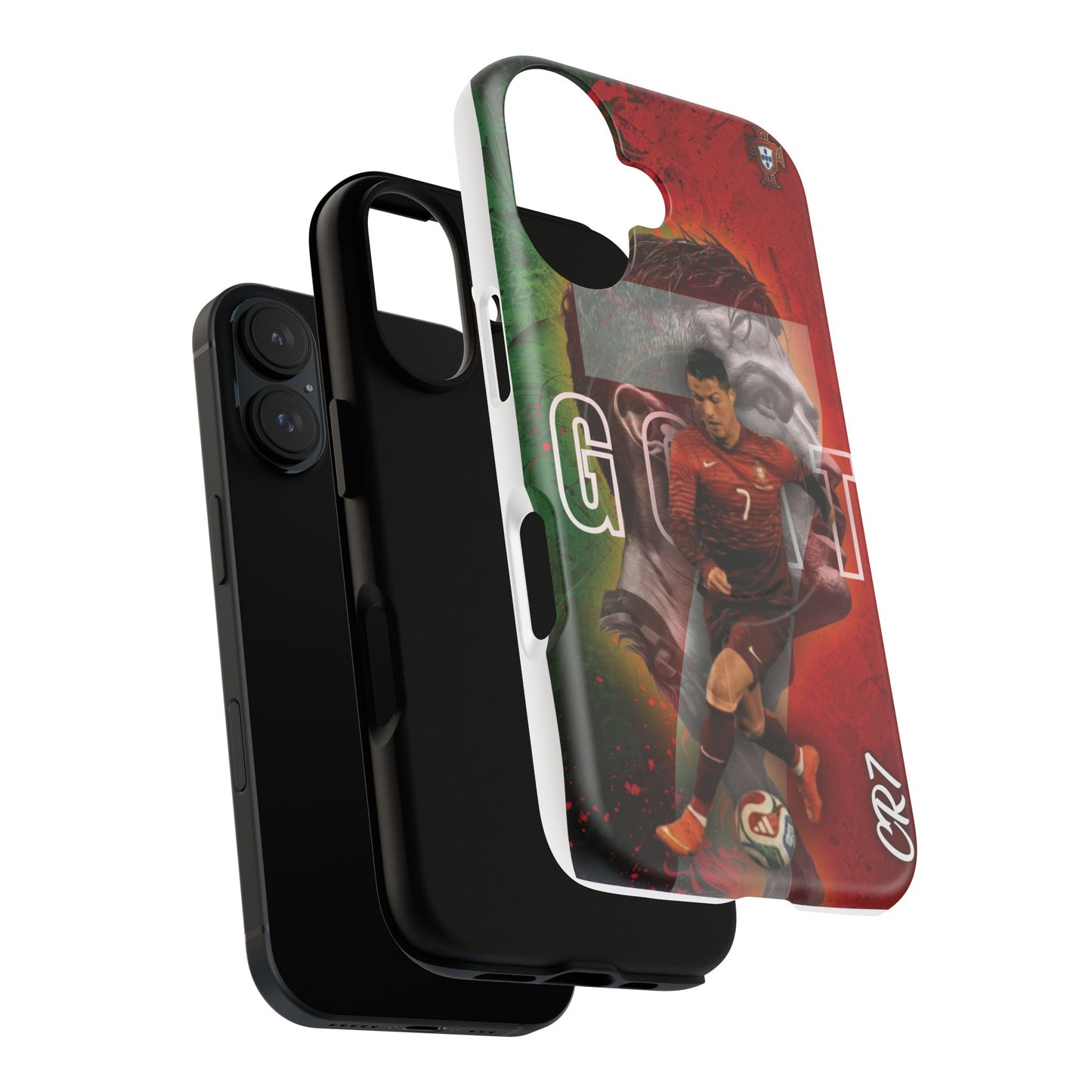 CR7 Portugal Soccer Tough Magnetic Phone Case — Cristiano Ronaldo ‘Grit’ Protective Cover