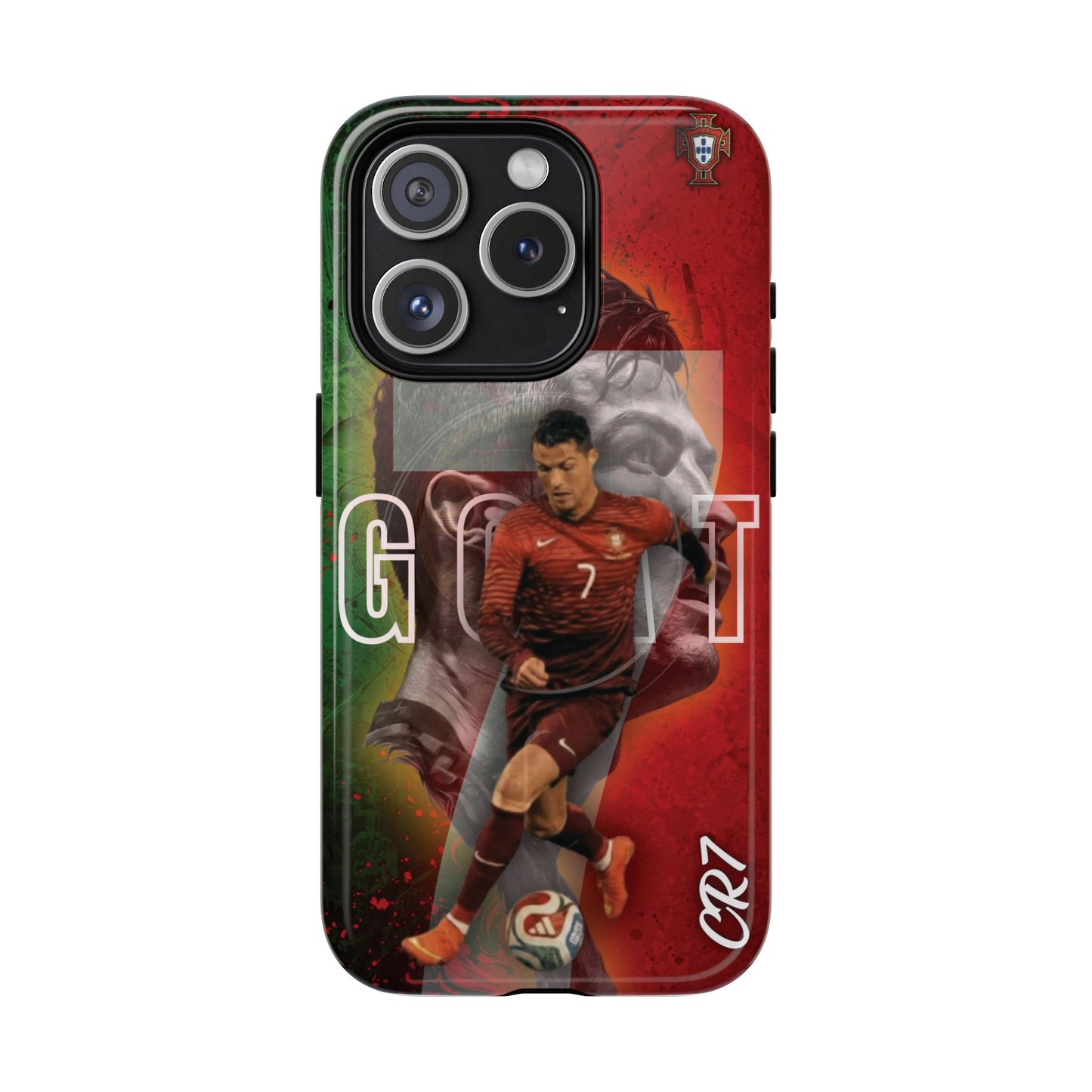 CR7 Portugal Soccer Tough Magnetic Phone Case — Cristiano Ronaldo ‘Grit’ Protective Cover