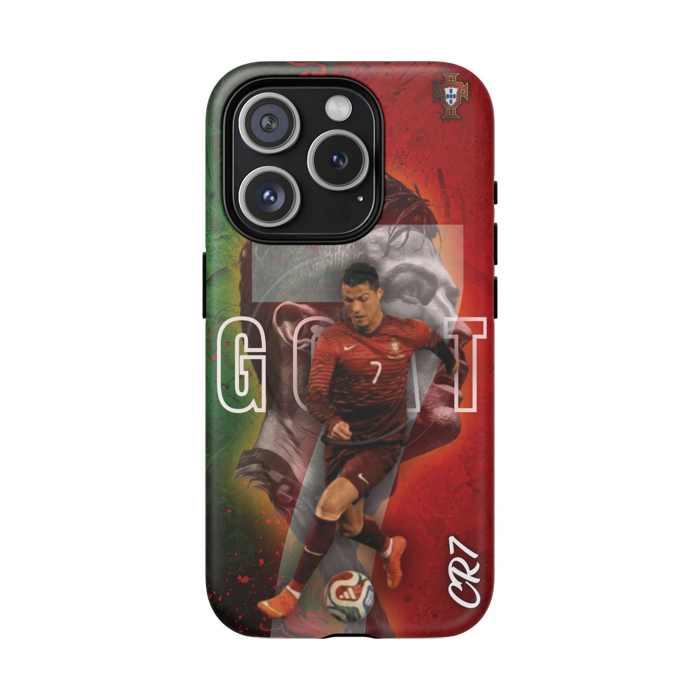 CR7 Portugal Soccer Tough Magnetic Phone Case — Cristiano Ronaldo ‘Grit’ Protective Cover