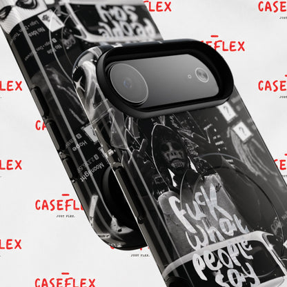 Graffiti Street Phone Case — “Fuck What People Say” Tough Magnetic Case