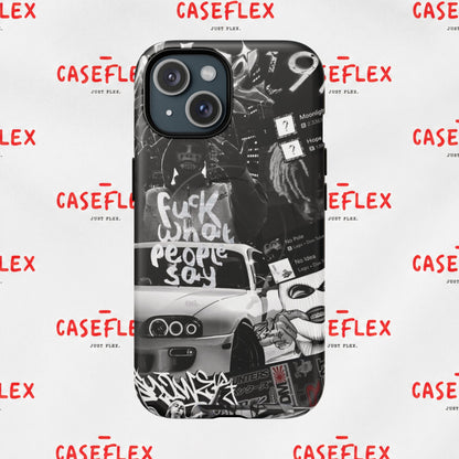 Graffiti Street Phone Case — “Fuck What People Say” Tough Magnetic Case