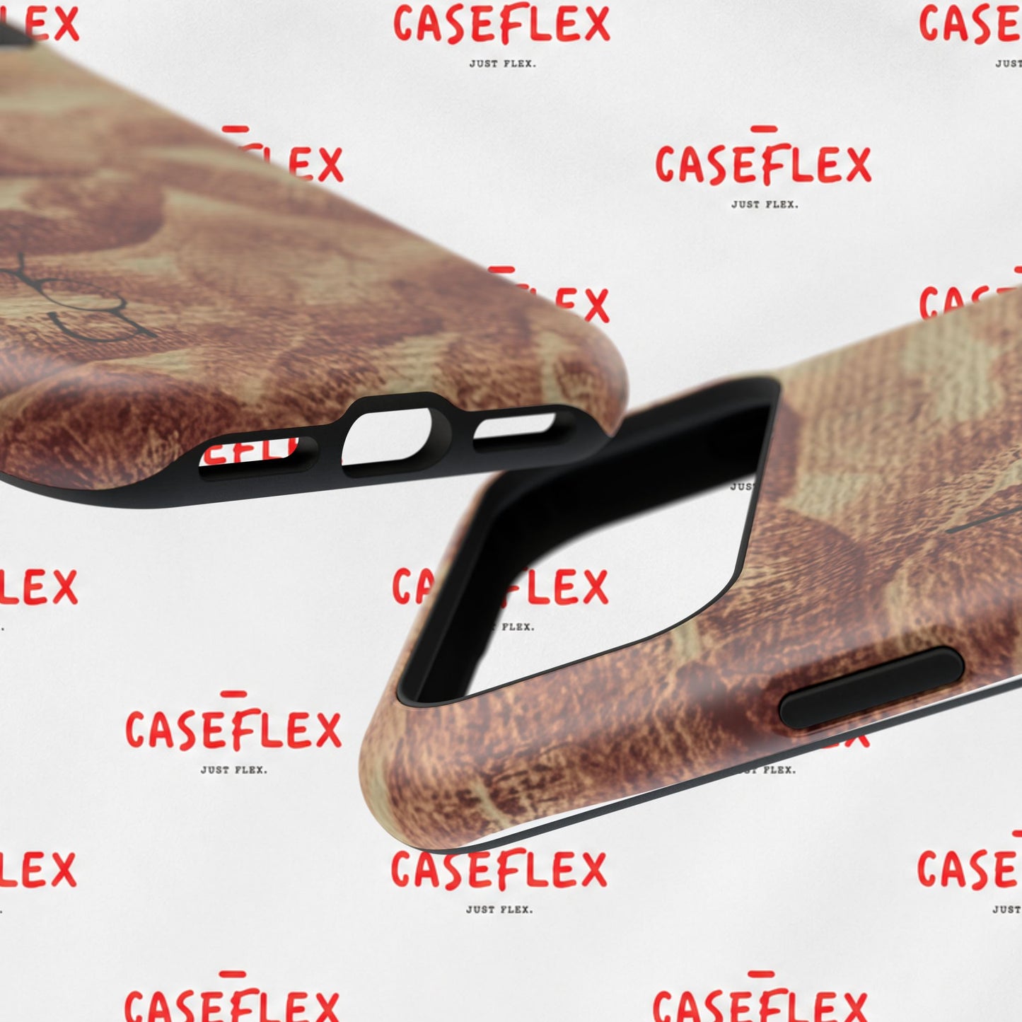 Kiss Print Impact-Resistant Phone Case — 'Love You' Vintage Lip Pattern