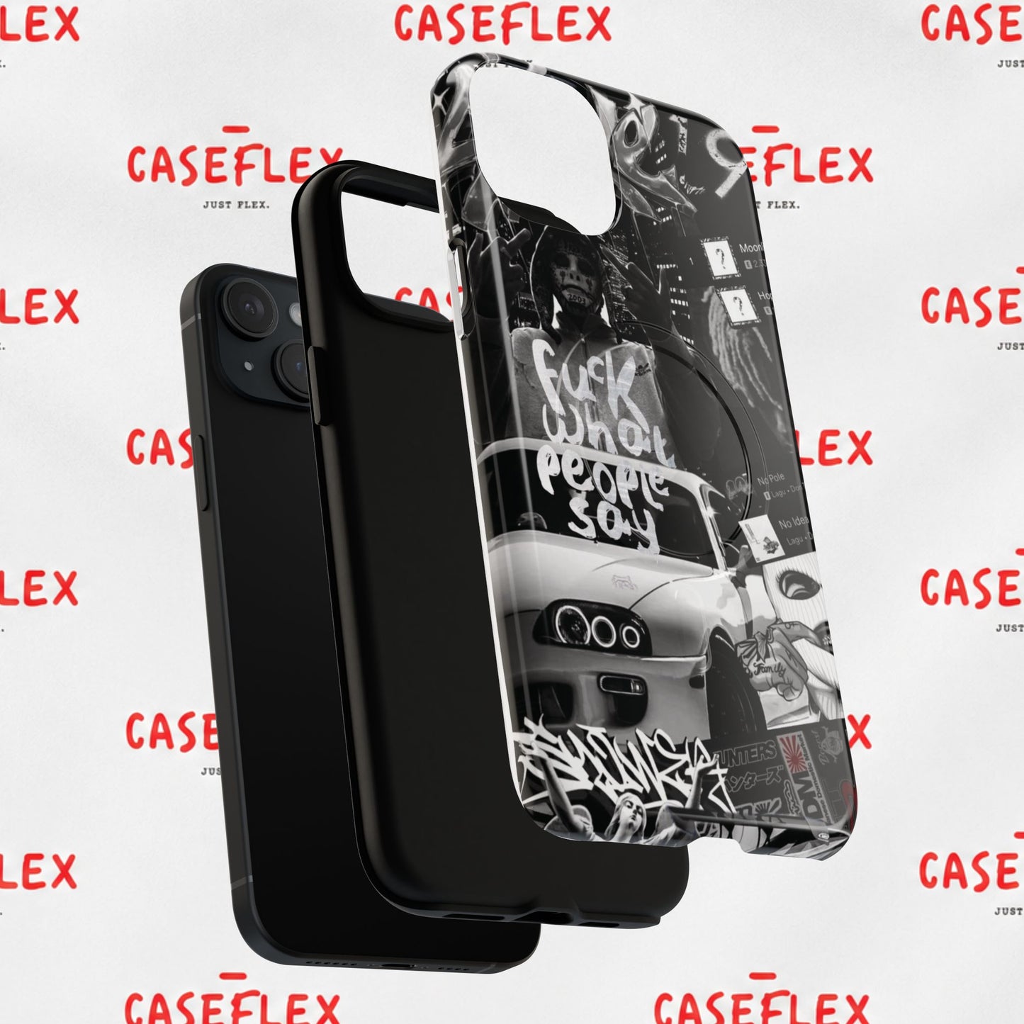 Graffiti Street Phone Case — “Fuck What People Say” Tough Magnetic Case