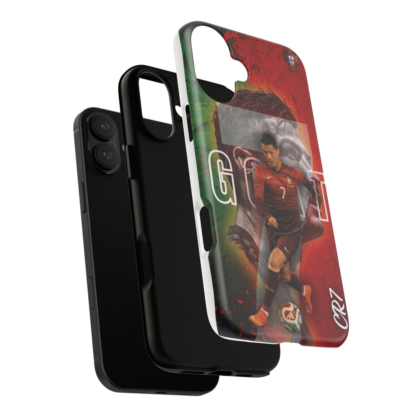 CR7 Portugal Soccer Tough Magnetic Phone Case — Cristiano Ronaldo ‘Grit’ Protective Cover