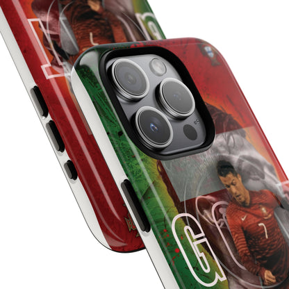 CR7 Portugal Soccer Tough Magnetic Phone Case — Cristiano Ronaldo ‘Grit’ Protective Cover