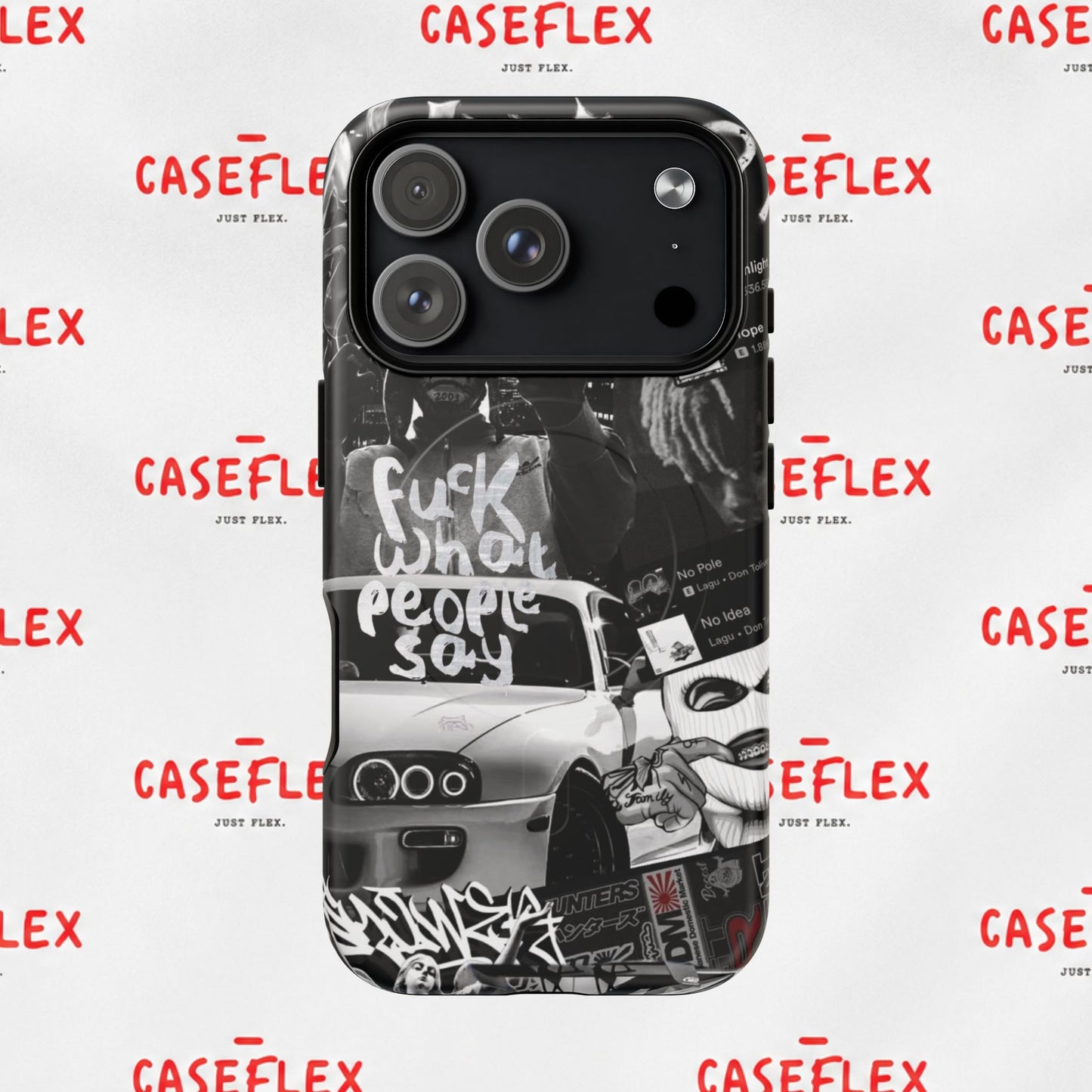 Graffiti Street Phone Case — “Fuck What People Say” Tough Magnetic Case