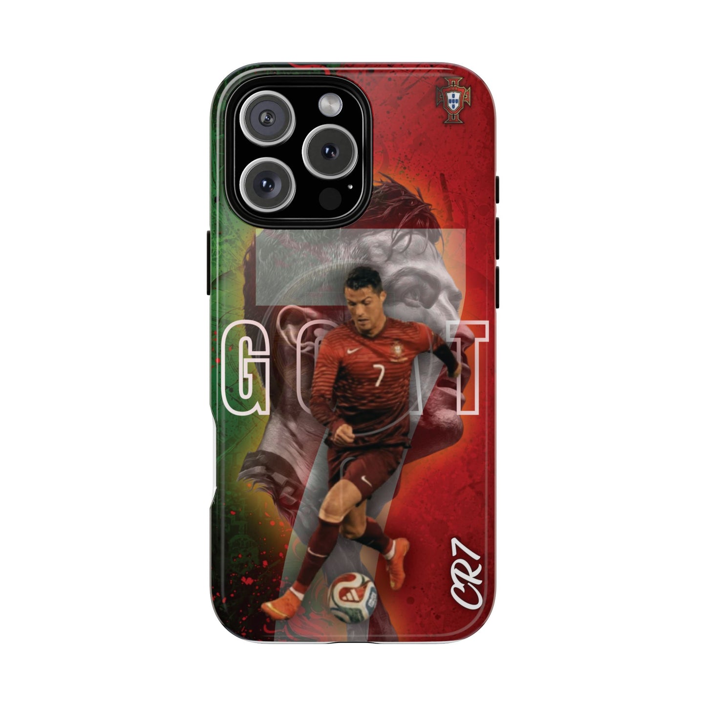 CR7 Portugal Soccer Tough Magnetic Phone Case — Cristiano Ronaldo ‘Grit’ Protective Cover