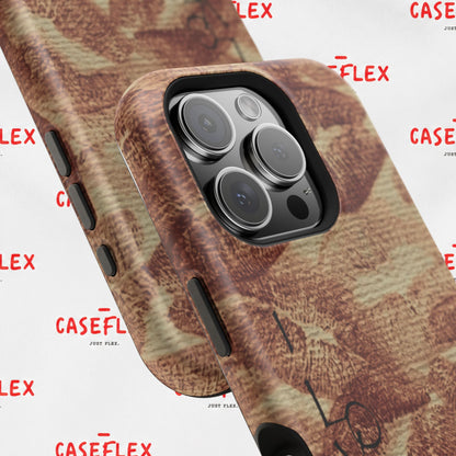 Kiss Print Impact-Resistant Phone Case — 'Love You' Vintage Lip Pattern