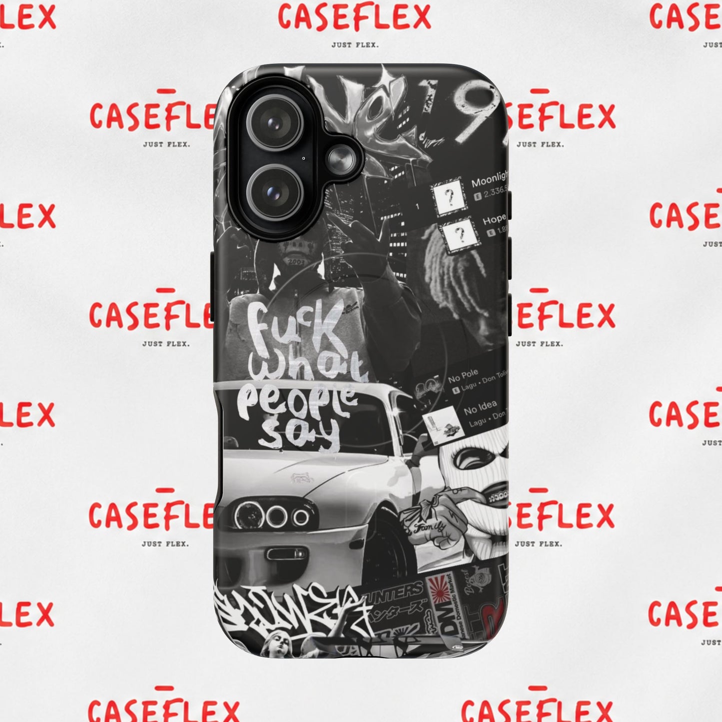 Graffiti Street Phone Case — “Fuck What People Say” Tough Magnetic Case