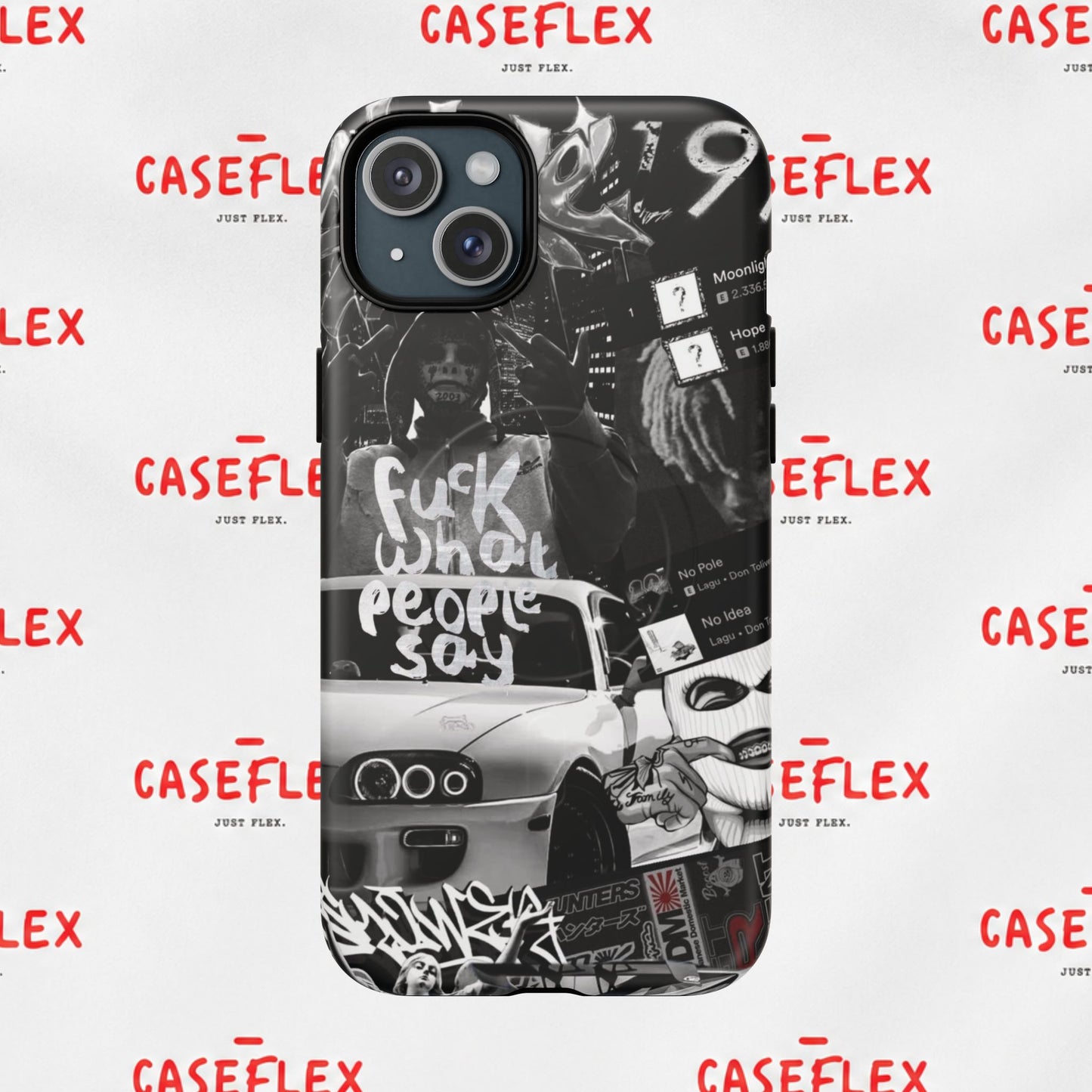 Graffiti Street Phone Case — “Fuck What People Say” Tough Magnetic Case