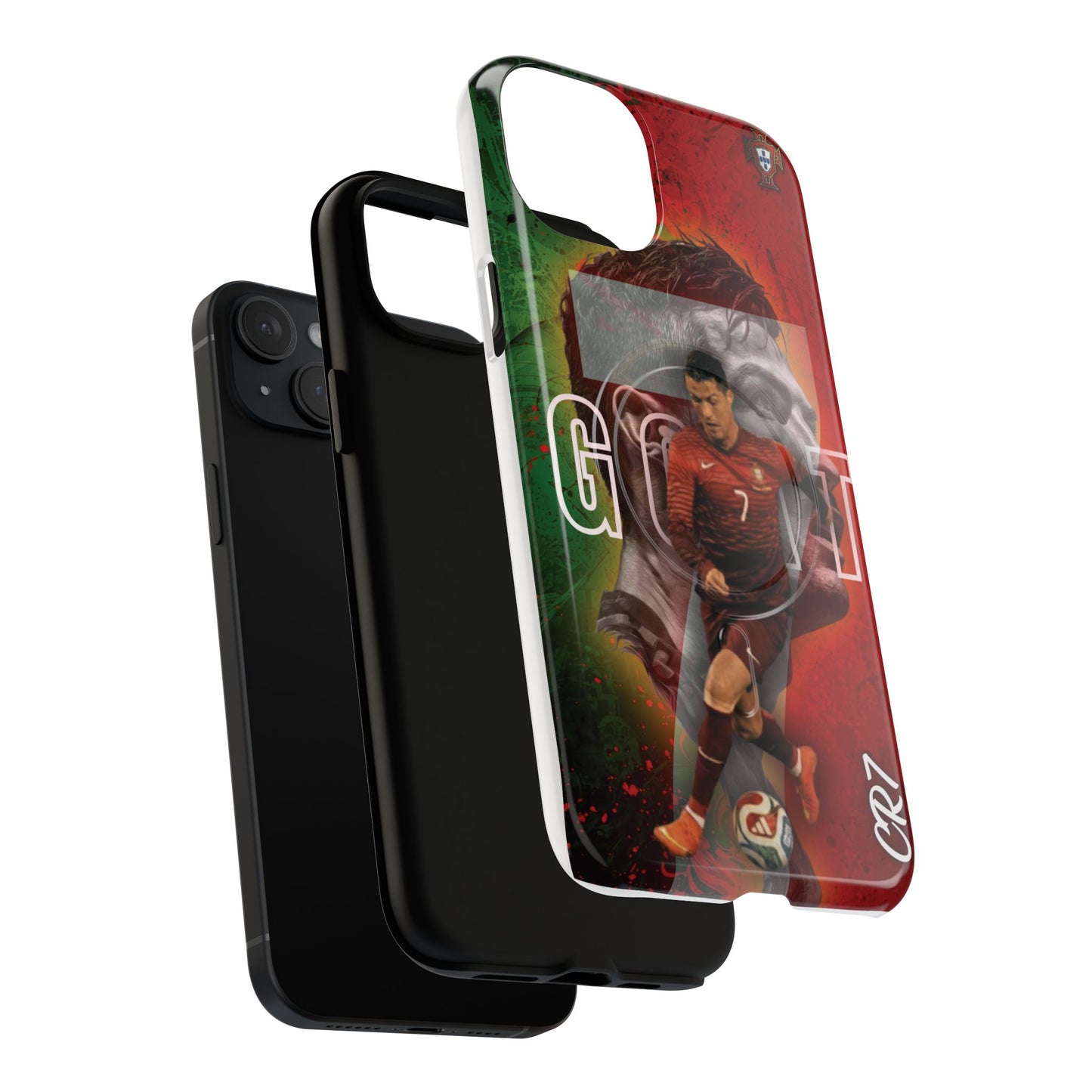 CR7 Portugal Soccer Tough Magnetic Phone Case — Cristiano Ronaldo ‘Grit’ Protective Cover