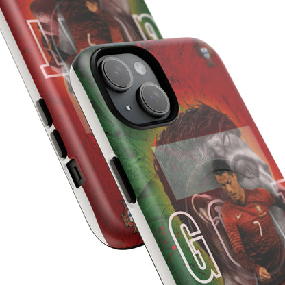 CR7 Portugal Soccer Tough Magnetic Phone Case — Cristiano Ronaldo ‘Grit’ Protective Cover