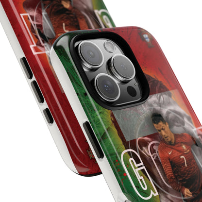 CR7 Portugal Soccer Tough Magnetic Phone Case — Cristiano Ronaldo ‘Grit’ Protective Cover