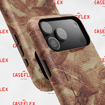 Kiss Print Impact-Resistant Phone Case — 'Love You' Vintage Lip Pattern