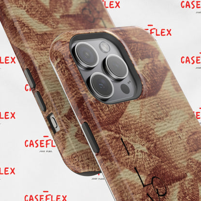 Kiss Print Impact-Resistant Phone Case — 'Love You' Vintage Lip Pattern