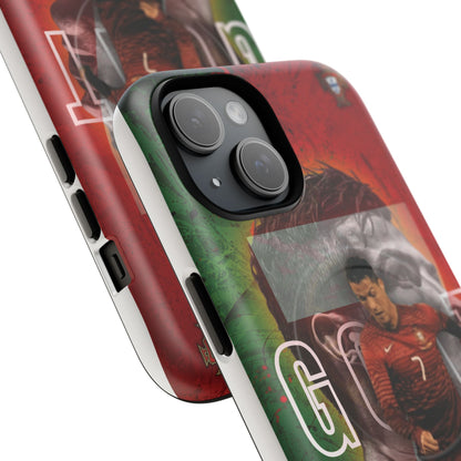 CR7 Portugal Soccer Tough Magnetic Phone Case — Cristiano Ronaldo ‘Grit’ Protective Cover