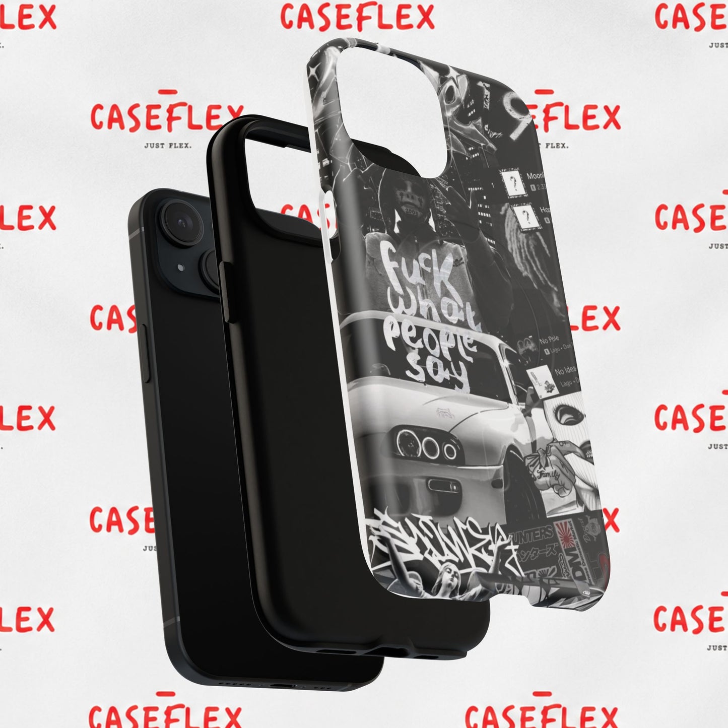 Graffiti Street Phone Case — “Fuck What People Say” Tough Magnetic Case