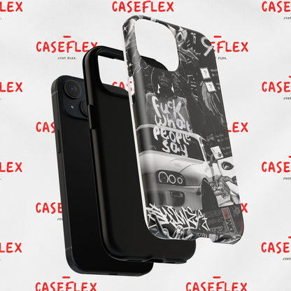 Graffiti Street Phone Case — “Fuck What People Say” Tough Magnetic Case