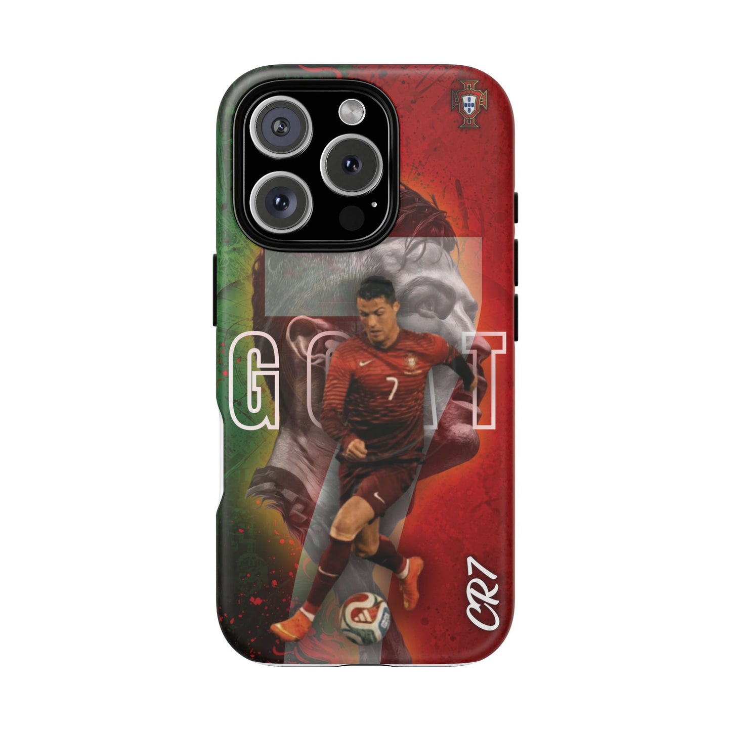 CR7 Portugal Soccer Tough Magnetic Phone Case — Cristiano Ronaldo ‘Grit’ Protective Cover