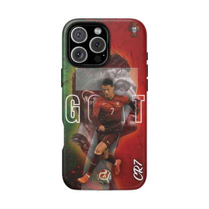CR7 Portugal Soccer Tough Magnetic Phone Case — Cristiano Ronaldo ‘Grit’ Protective Cover