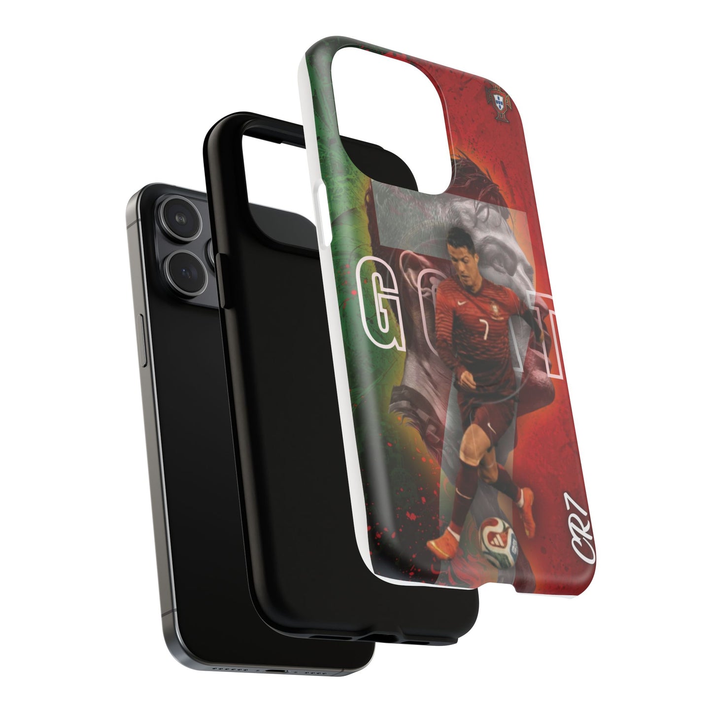 CR7 Portugal Soccer Tough Magnetic Phone Case — Cristiano Ronaldo ‘Grit’ Protective Cover