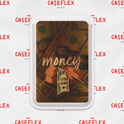 Money Graphic MagSafe Vegan Wallet — Card Holder with 'money' Design