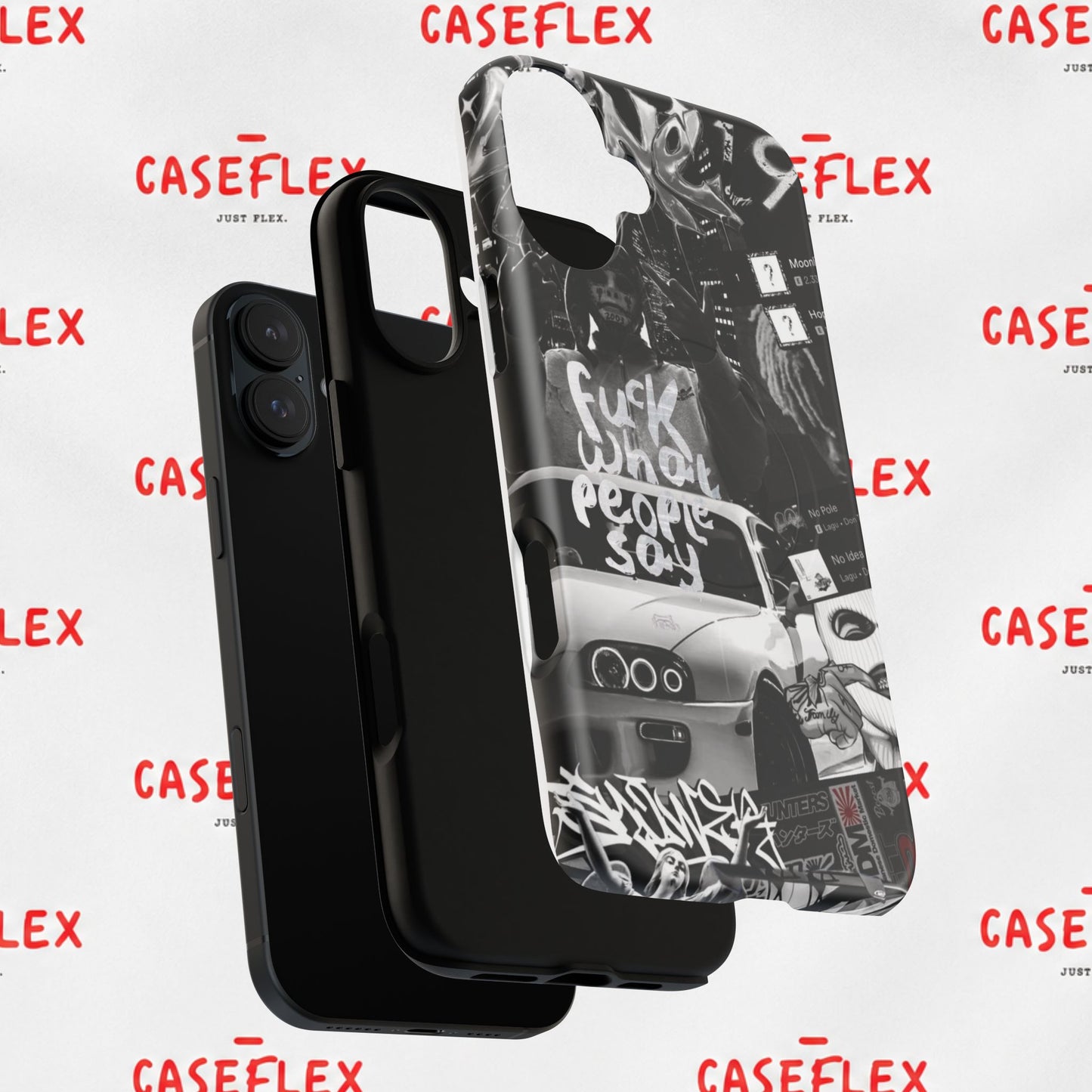 Graffiti Street Phone Case — “Fuck What People Say” Tough Magnetic Case
