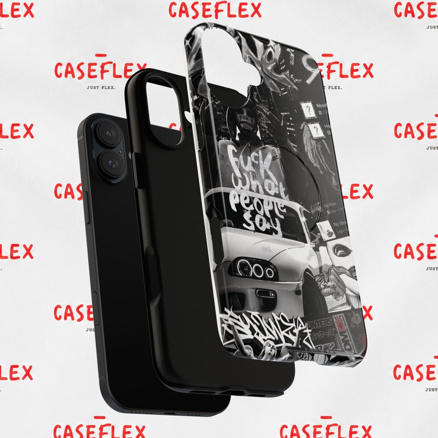 Graffiti Street Phone Case — “Fuck What People Say” Tough Magnetic Case