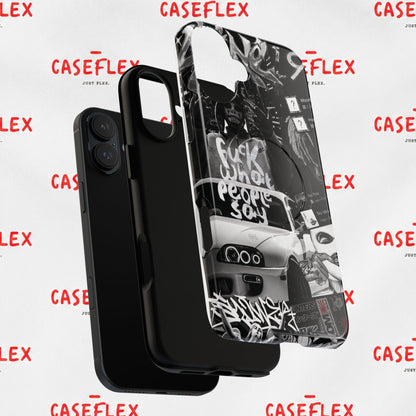 Graffiti Street Phone Case — “Fuck What People Say” Tough Magnetic Case