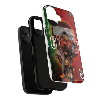 CR7 Portugal Soccer Tough Magnetic Phone Case — Cristiano Ronaldo ‘Grit’ Protective Cover