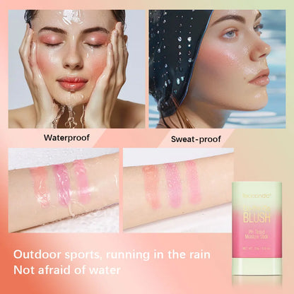 Temperature Change 3-In-1 Cheek Lip Tinted Pixiblush Stick Temperature Change Blush Makeup Products Cosmetic Palette Stick Face
