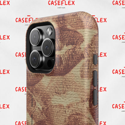 Kiss Print Impact-Resistant Phone Case — 'Love You' Vintage Lip Pattern