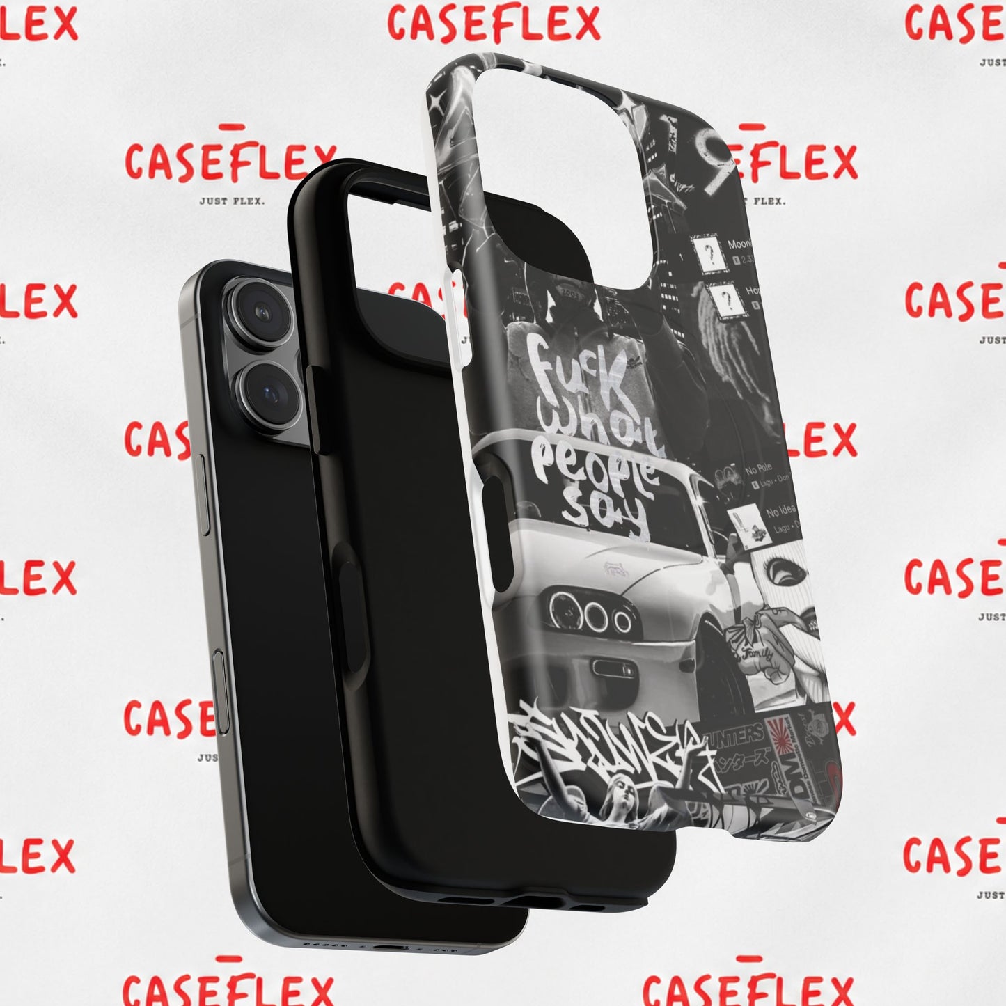 Graffiti Street Phone Case — “Fuck What People Say” Tough Magnetic Case