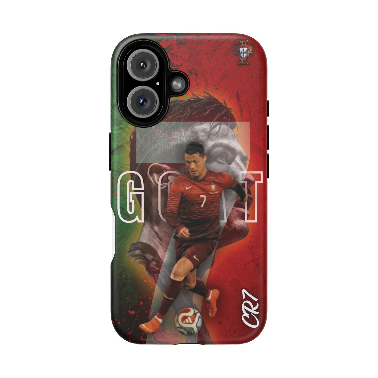 CR7 Portugal Soccer Tough Magnetic Phone Case — Cristiano Ronaldo ‘Grit’ Protective Cover