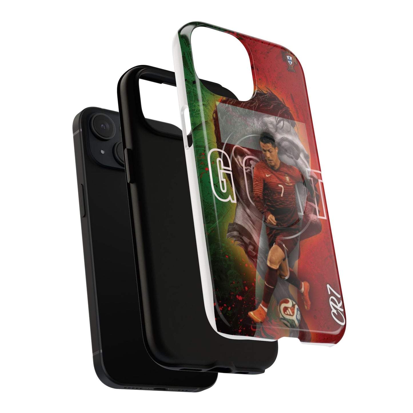CR7 Portugal Soccer Tough Magnetic Phone Case — Cristiano Ronaldo ‘Grit’ Protective Cover