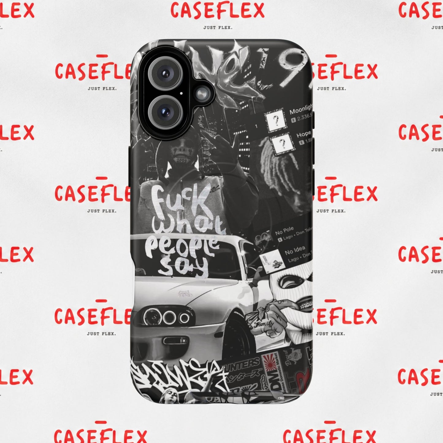Graffiti Street Phone Case — “Fuck What People Say” Tough Magnetic Case
