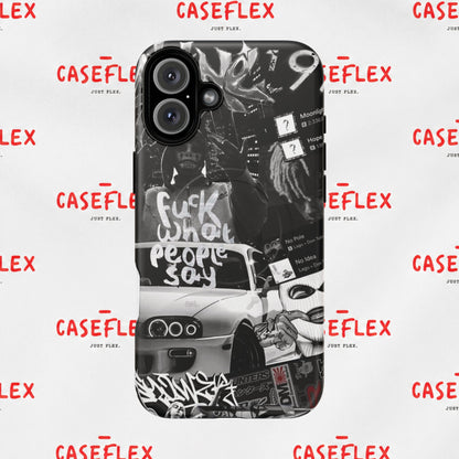 Graffiti Street Phone Case — “Fuck What People Say” Tough Magnetic Case
